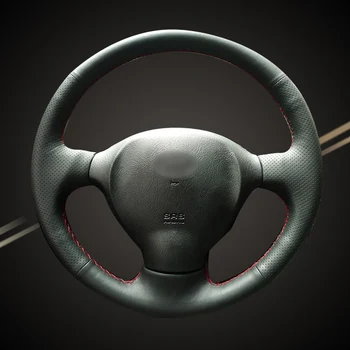 

Car Braid On The Steering Wheel Cover for Hyundai Santa Fe 2001 2002 2003 2004 2005 2006 Old Auto Interior Covers Accessories