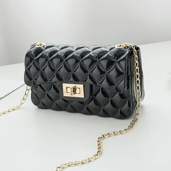 

Candy colors Flip mini crossbody bag chain small bag 2020 wild temperament lock small fragrant shoulder messenger bag Purse