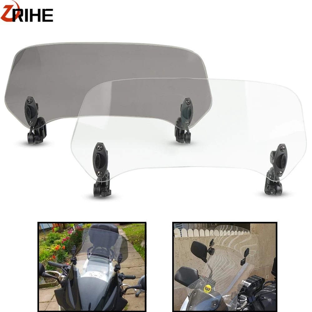 

Universal Motorcycle Risen Adjustable Windshield Motobike Windscreens For KTM 125 250 390 200 690 DUKE 690 Duke R 990 Super Duke
