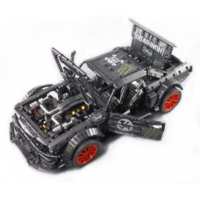 23009 Technic серия Мустанг Hoonicorn гоночный Драг дрейф азот ускорение строительные