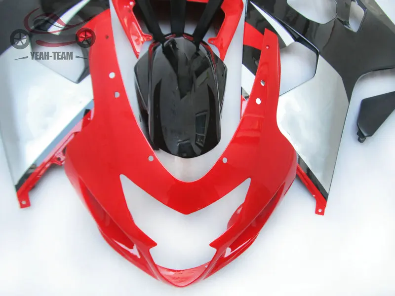 Высококачественный китайский обтекатель для Suzuki 20012002 2003 GSXR750 GSX R600 01 02 03 GSXR 600 750 красный черный комплект обтекателя корпуса