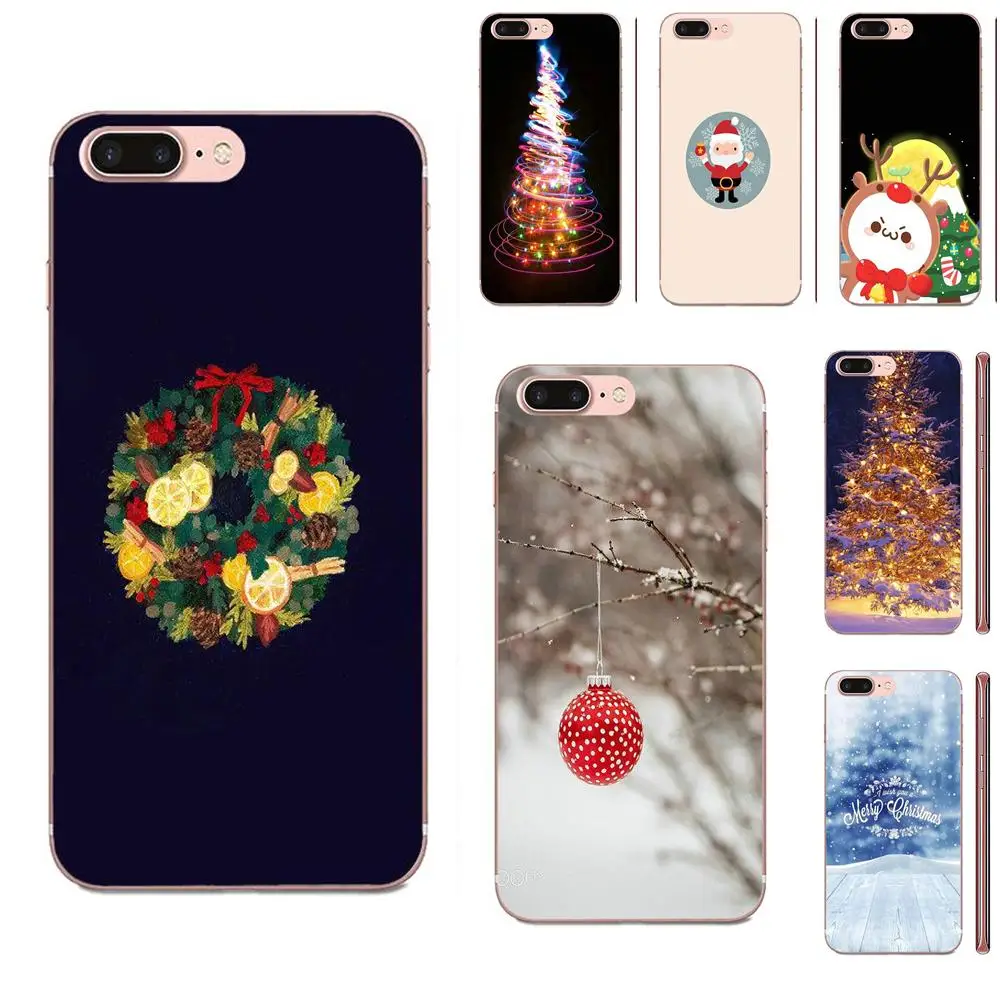 Рождественская Снежная Санта-елка новый год для Galaxy Alpha Note 10 Pro A10 A20 A20E A30 A40 A50 A60 A70