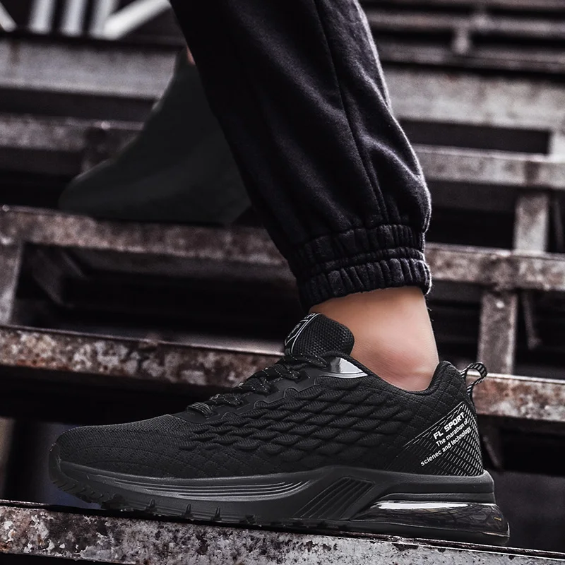 Амортизирующие спортивные кроссовки для мужчин Air Sole Boys, трендовая Спортивная беговая Обувь, уличные кроссовки, большие размеры 39-46