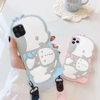 

ORYKSZ 3D Lovely Cartoon Melody Dog Soft Phone Cases For iPhone 11 Pro Max XS Max XR XS X 6 6S 7 8 Plus Silicon Back Cover Coque