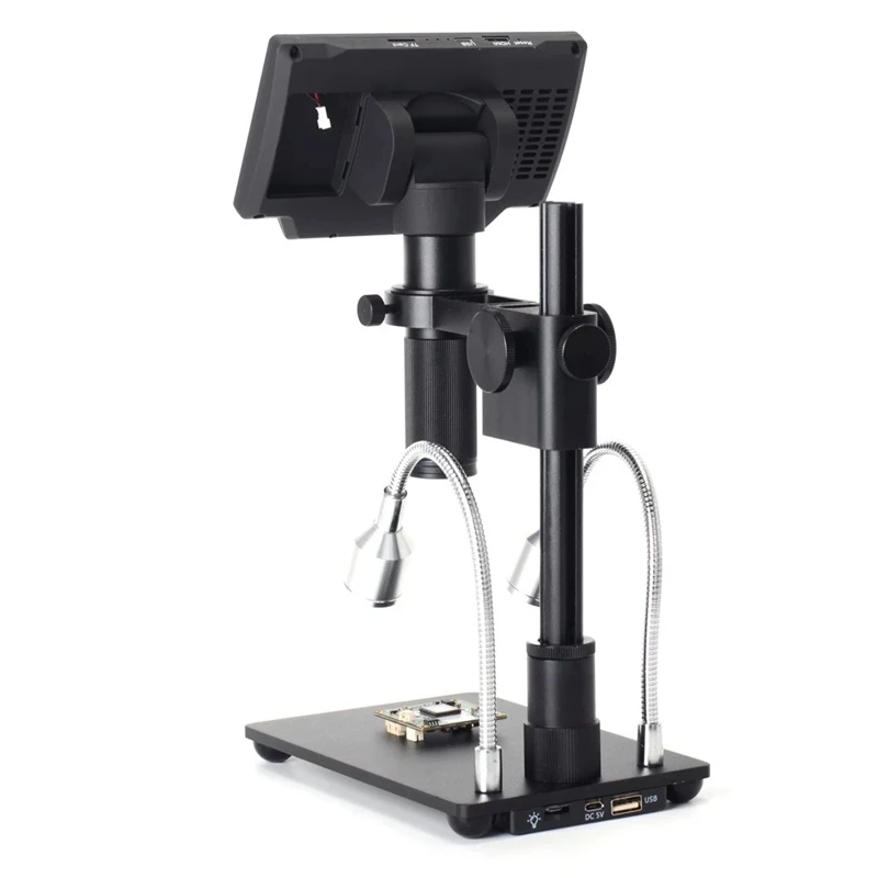 ABKT-Hy-1070 5 Inch Screen 16Mp 4K 1080P 60Fps Usb& Wifi Digital Industry Microscope Camera 150X C-Mount Lens 1/2.3 Imaging Sen