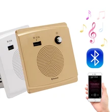 3,2 W Bluetooth Динамик умная розетка крепление Динамик Hi-Fi музыкальный плеер 5V 2.1A зарядка через usb Порты и разъёмы