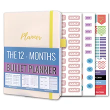 

BUKE Goal Action Planner Undated Daily Agenda Weekly Schedule Personal TO-DO List Habit Tracker Smart Goals Setting