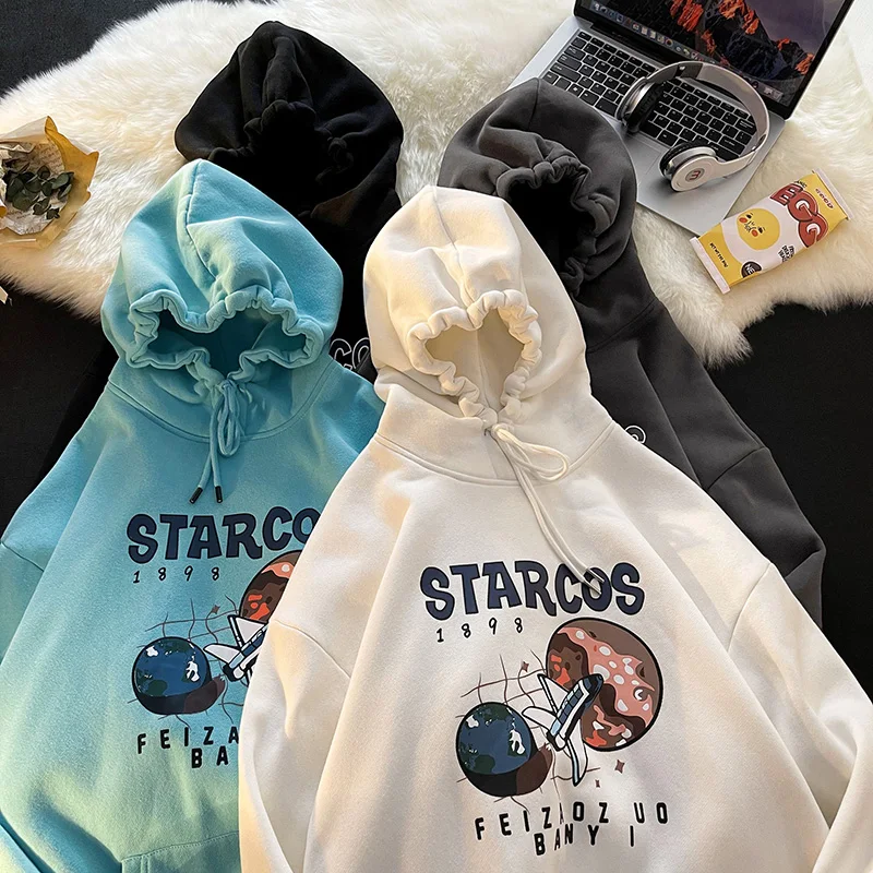 

Брендовые Модные мужские повседневные толстовки с принтом, дизайнерские Популярные свободные топы унисекс, пуловеры с длинным рукавом, размер M-5XL