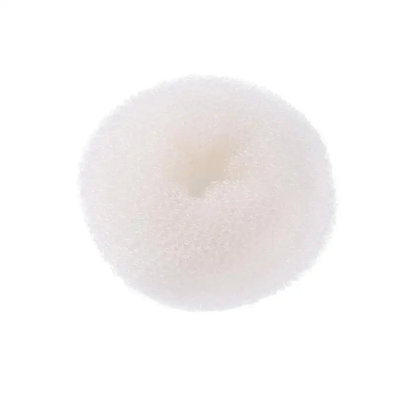 Модные волосы булочка производитель пончик Пена Губка легкое большое кольцо Инструменты для укладки волос Прическа аксессуары для волос для девочек женщин леди - Цвет: M White