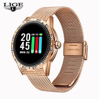 

2019 Hot Sale Women Smart Watch Heart Rate Blood Pressure Monitor Smart Watch Women Smartwatch Men for Apple IOS Android Phone
