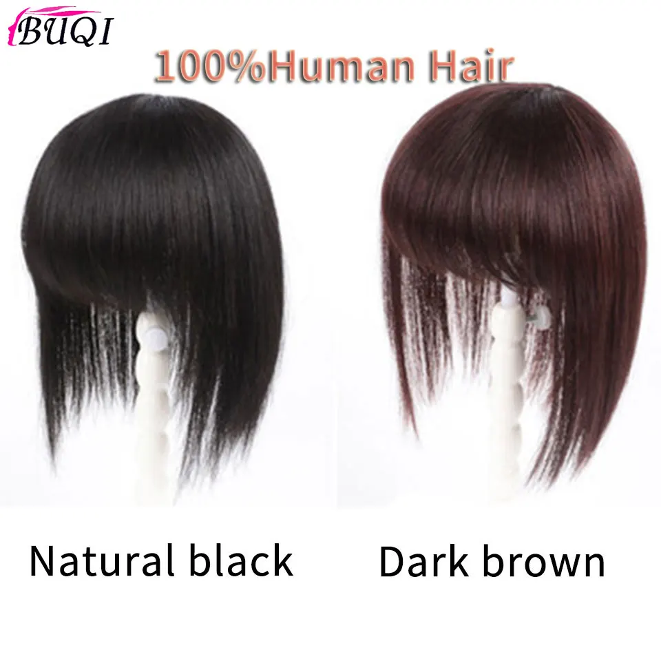 Buqi 1pc 3d Bangs Synthetic Hair Bob Style Invisible Comfort Human