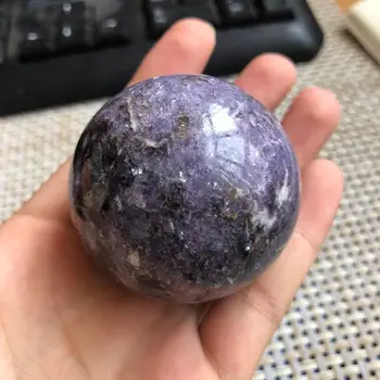 

quartz sphere Natural Purple Mica quartz Ball Muscovite stone Orb Healing