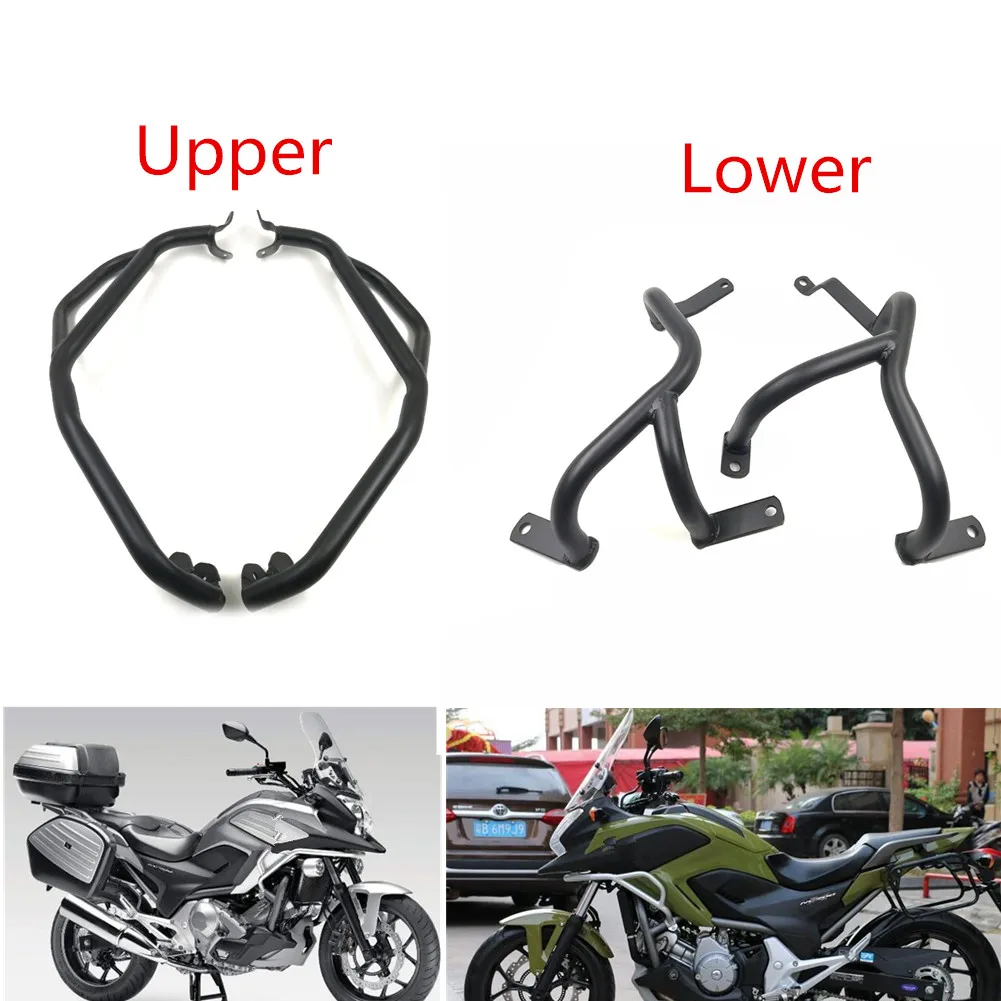 

Upper Lower Engine Guard Crash Bar Fuel Oil Tank Highway Bumper Frame Protector for Honda NC700X NC750X NC 750 700 X 2012-2019