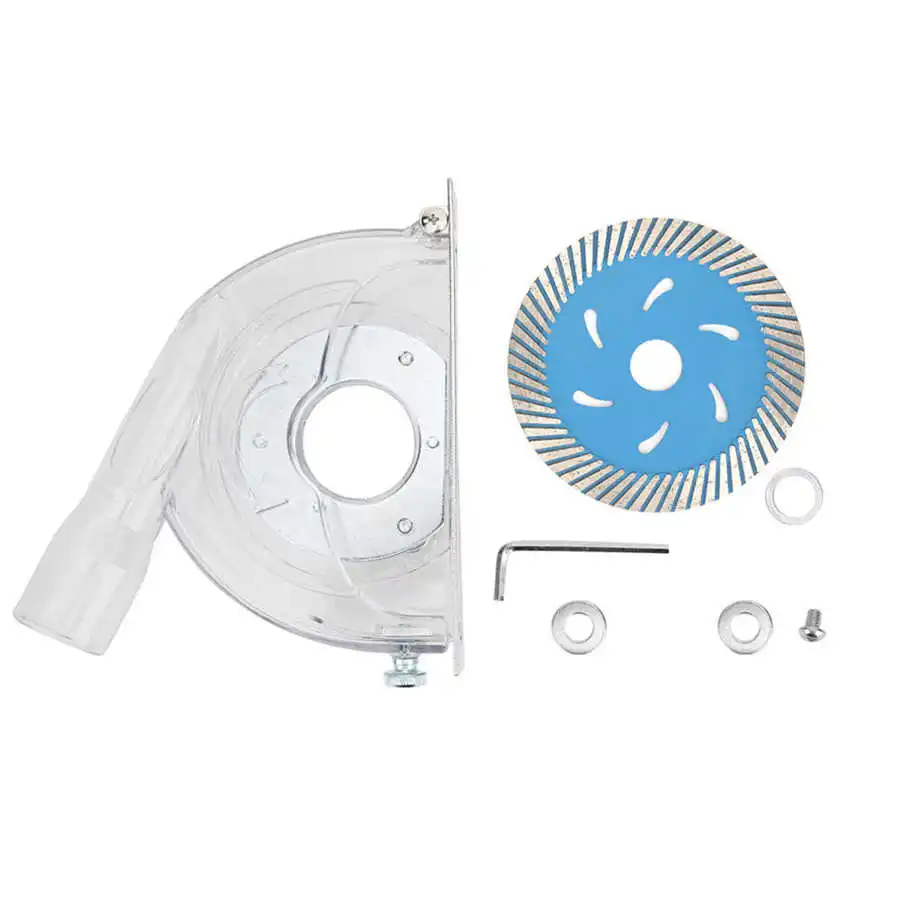 

1 Set Grinding Cover Dust Collector B-110A Grinder Cutting Hood + 114 Disc Hardware Accessory