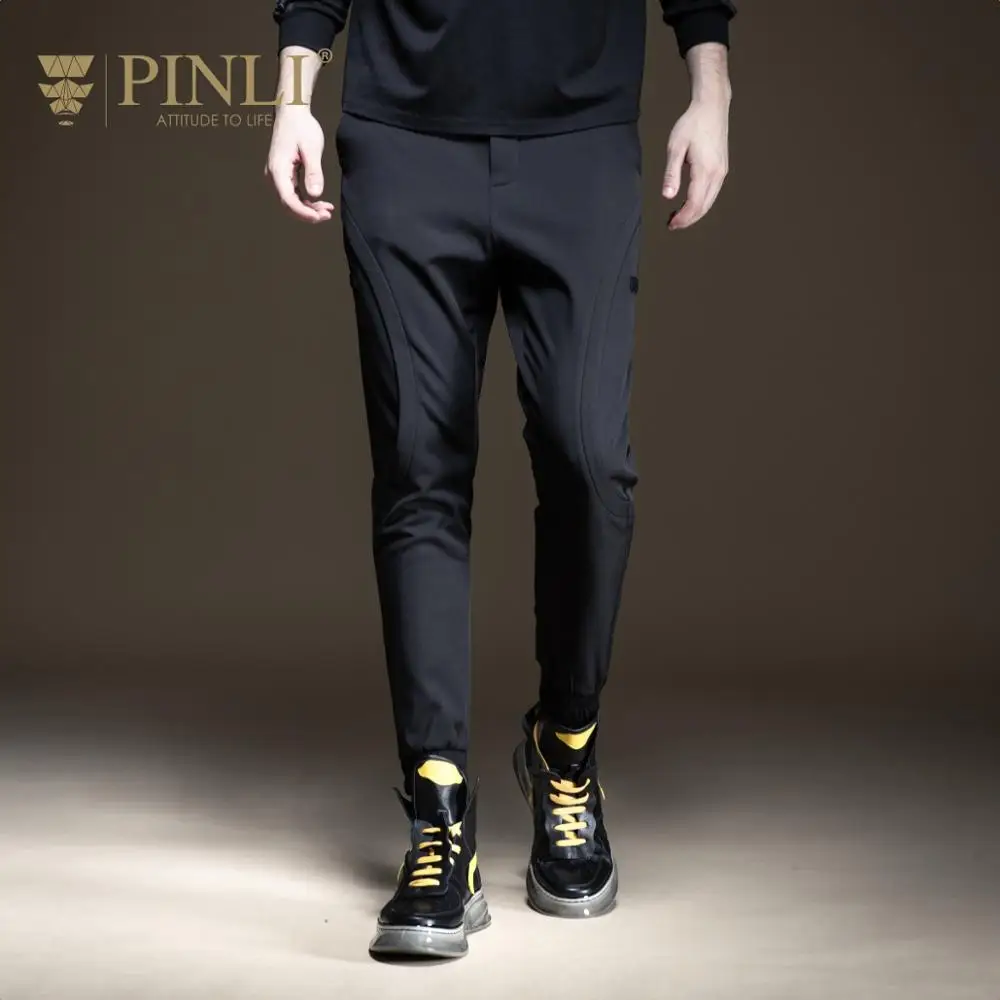 Jogger Специальное предложение полиэстер Pinli осень новые мужские Украшенные тело плюш и утолщенные спортивные штаны для отдыха B193417243