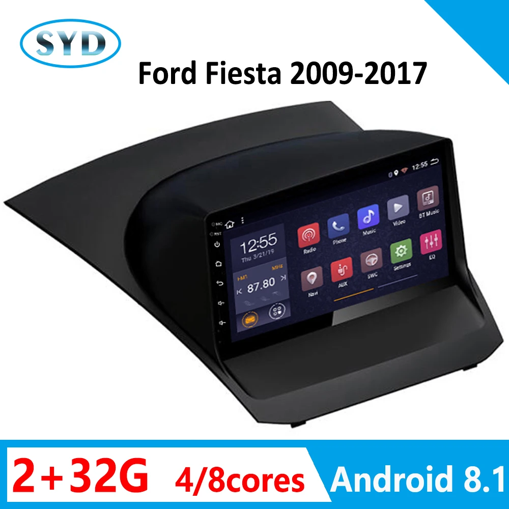 multimedia auto for Ford Fiesta 2009 2017 android car stereo 2 din radio GPS navigation coche auto autoradio Rear View Camera FM