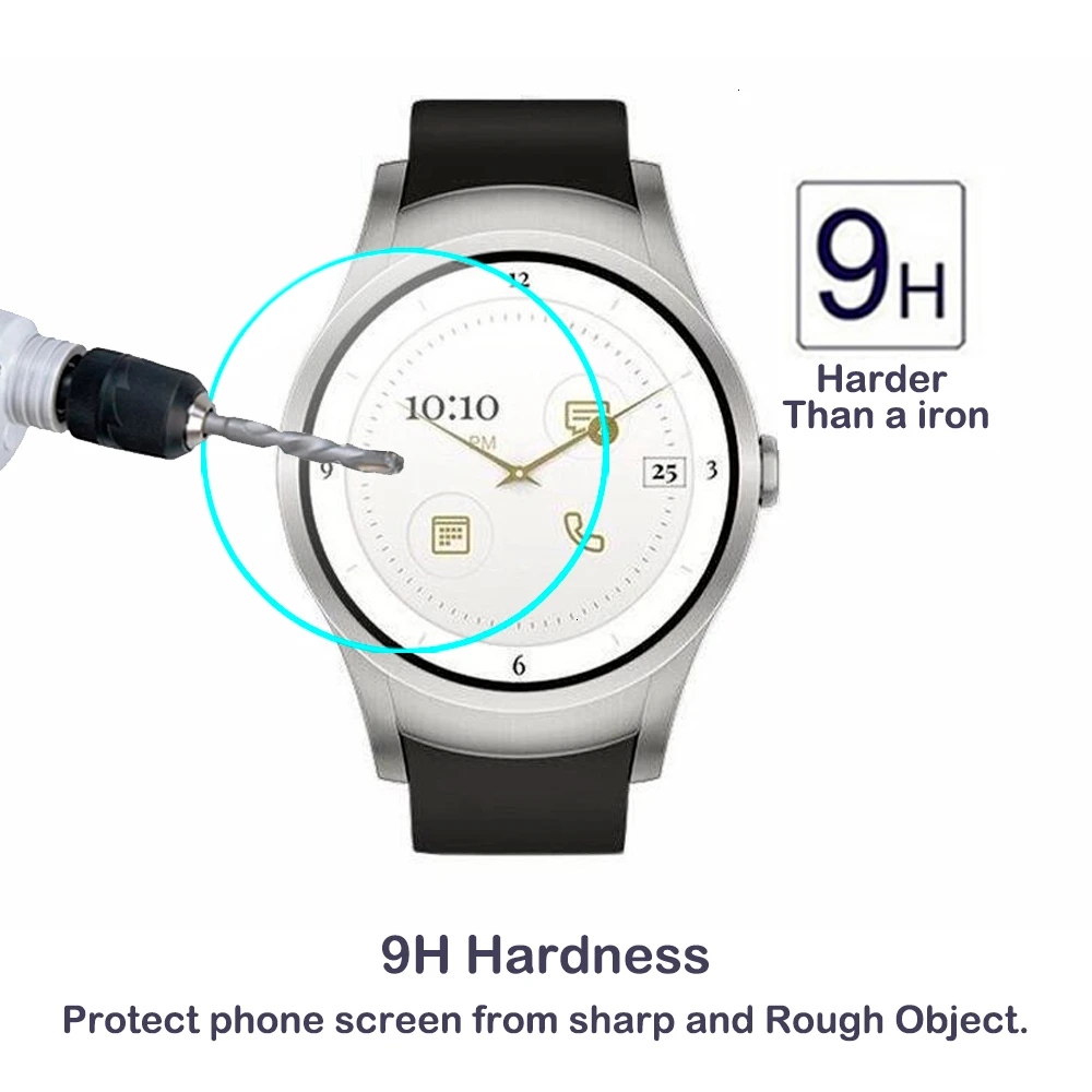 2 шт. в упаковке для Verizon Wear24 2.5D с уровнем твердости 9H закаленное Стекло 0,3 мм ультра-тонкий Экран протектор Smartwatch HD Стекло для Verizon одежда 24