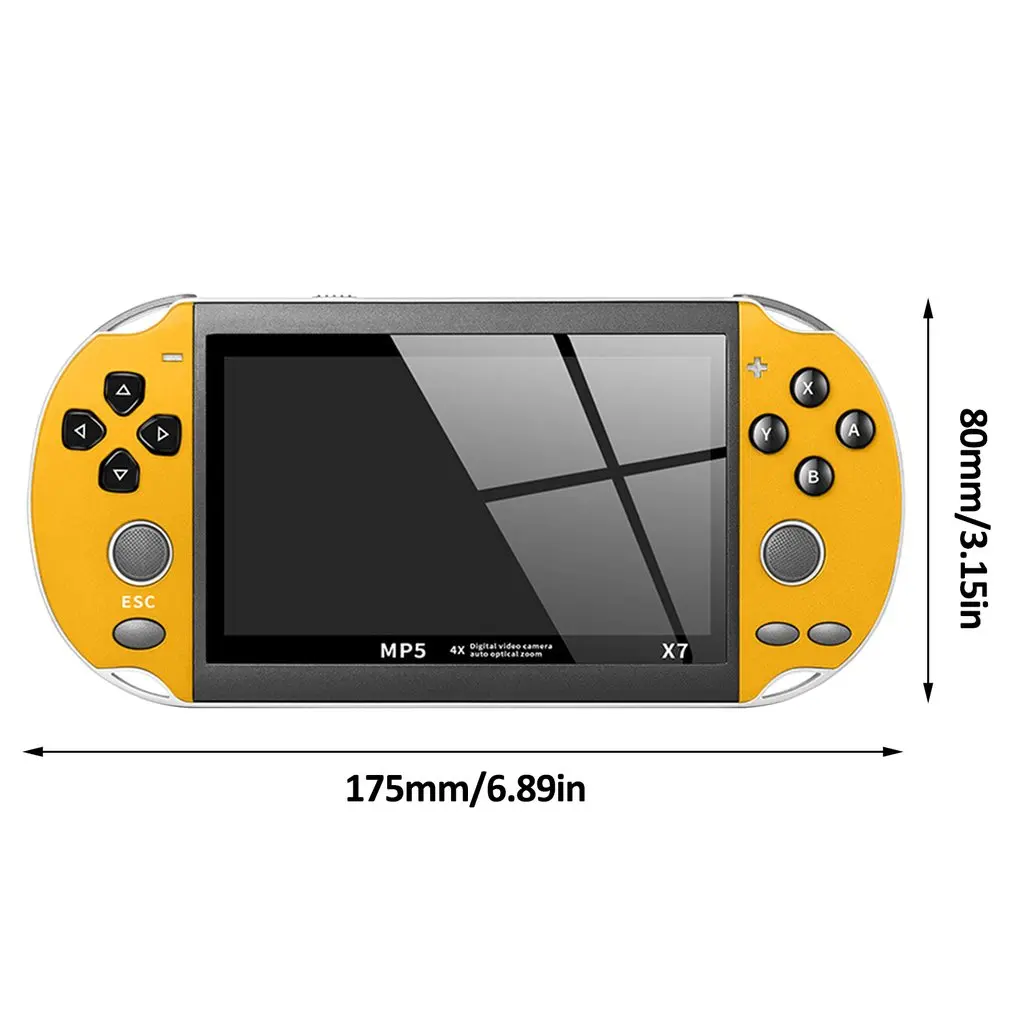 4," GBA портативная игровая консоль X7 Видео игровой плеер 300 Бесплатные Ретро игры ЖК-дисплей игровой плеер для детей
