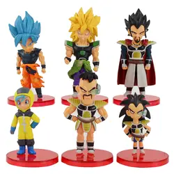 6 шт./компл. 2 стиля Dragon Ball Super Broli Broly Bulma Raditz World Коллекционная Фигурка WCF Vol.2 Brinquedos модель игрушки