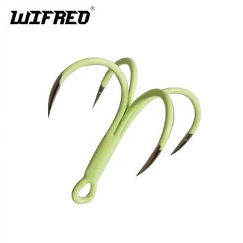 

Wifreo 5/10PCS Luminous Quadruple Reinforced Anchor Hook Sharp Stainless Steel Fishing Lure Hooks Four Fork Four Claw Hooks18 16