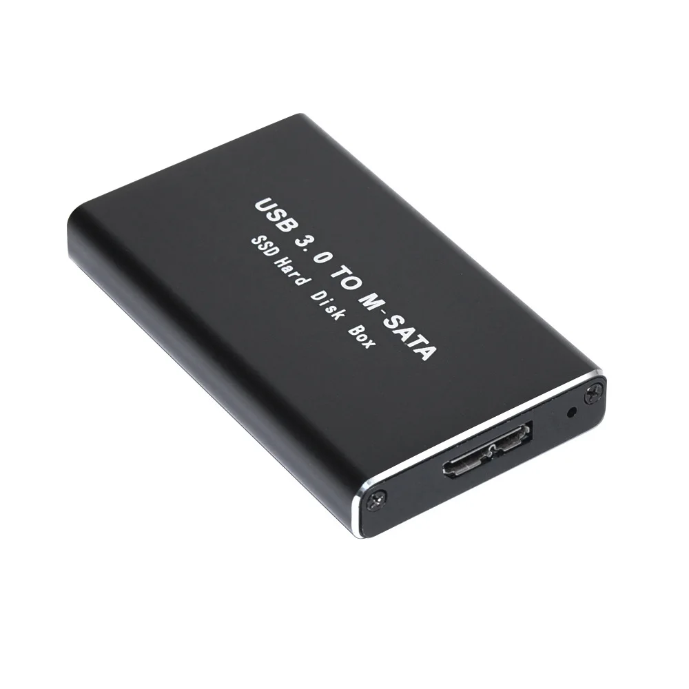Мини SSD чехол для жесткого диска USB3.0 адаптер mSATA жесткий диск корпус алюминиевый сплав внешний жесткий диск чехол mSATA к USB3.0 коробка