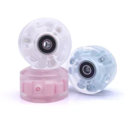 2021 4/8 Pcs A Lot Pu Rubber Flash Skate Wheelspacking Manner Flashing Roller Wheels For Outdoor Sports Skate Shoes Wheel Adult