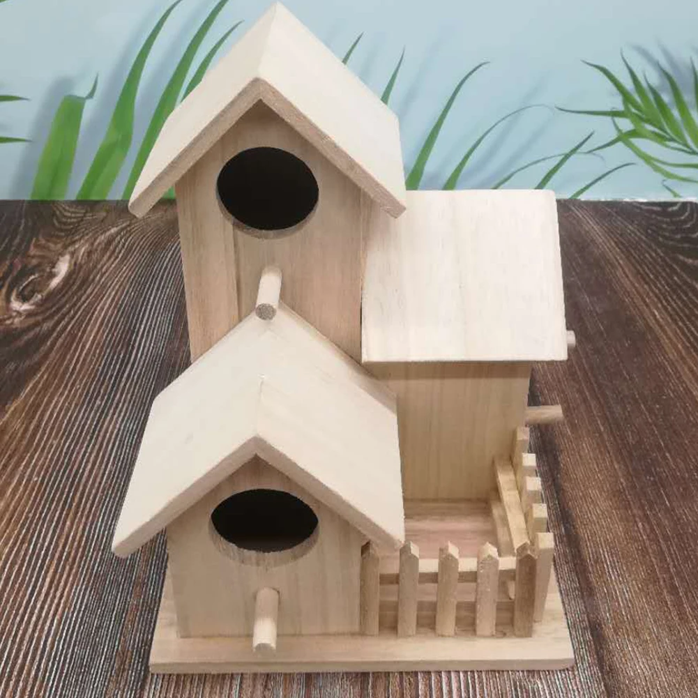 Садовые украшения современный открытый гнездо легко установить изысканный Пастырское настенный теплый клетка деревянный дом птица окунь на день рождение