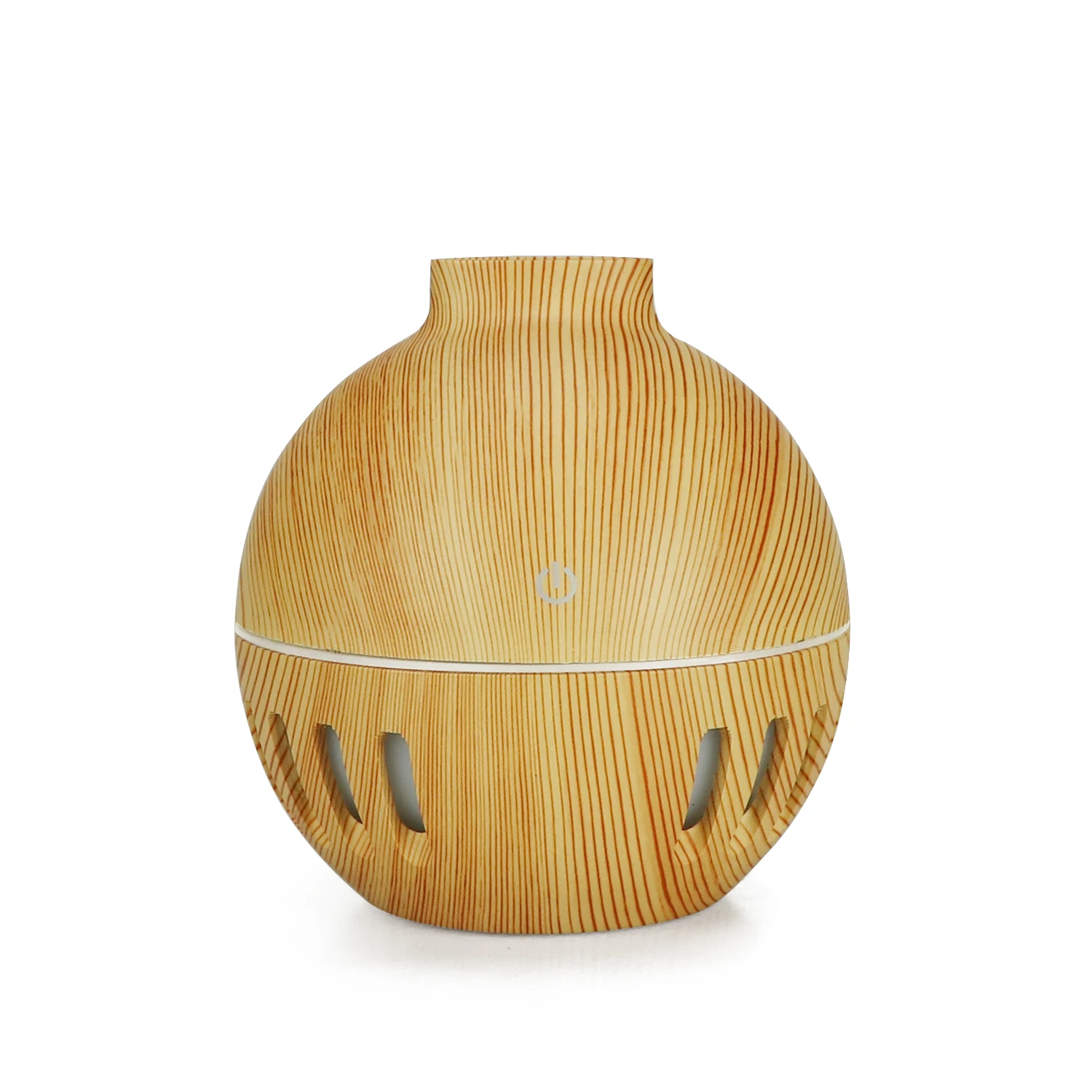 

130ML USB Mini Air Humidifier Wood Grain Ultrasonic Essential Oil Diffuser Aromatherapy Air Purifier With 7 Color Changing Light