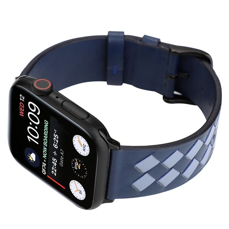 Кожаный ремешок для Apple watch, ремешок 44 мм, 40 мм, 42 мм, 38 мм, correa iwatch 4, 5, 3, 2, спортивный браслет, аксессуары для Apple watch