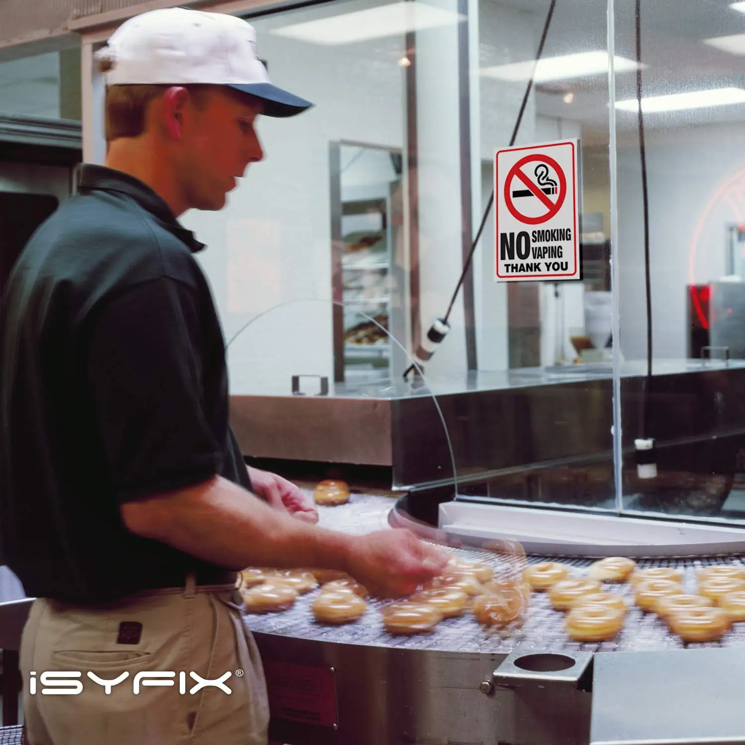 Для No Smoking No Vaping СТИКЕР знак 2 Упаковка 7x10 дюймов Премиум Самоклеящийся винил, d для УФ, погоды, царапин, воды и выцветания