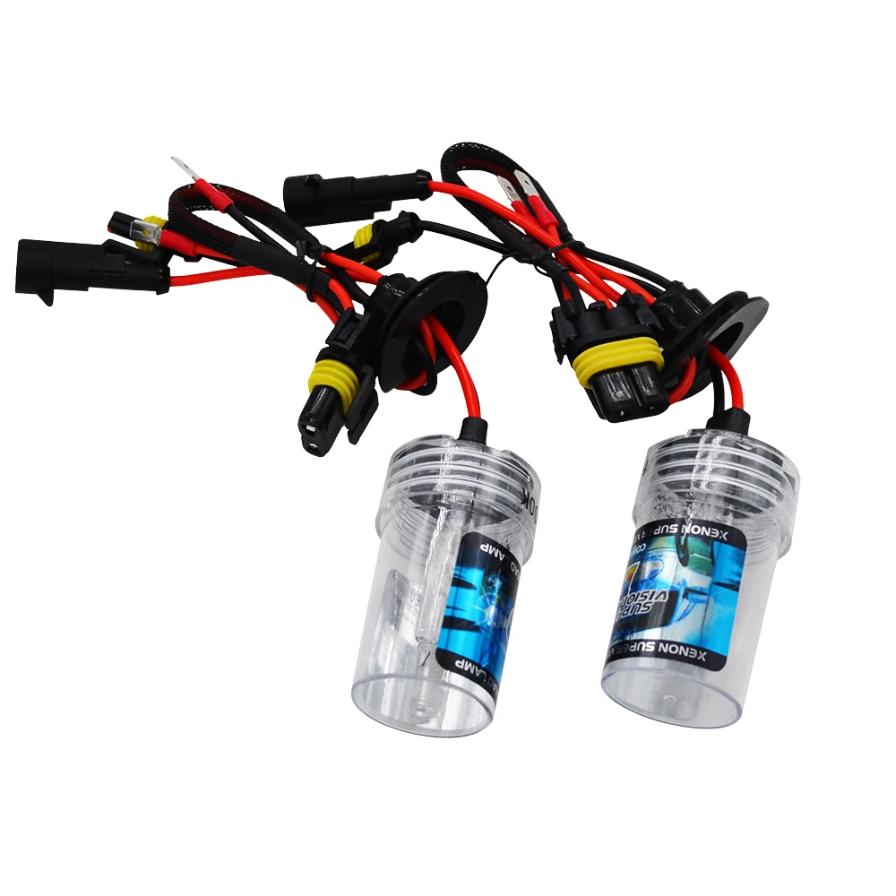 SUKIOTO 12V 55W H7 Xenon HID Conversion Kit H1 H3 H11 9005 9006 Xenon Lamp Bulbs DC Digital HID Ballast 4300K 5000K 6000K 8000K (2)