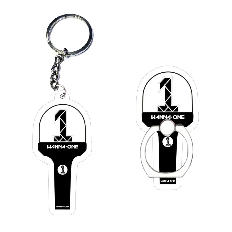 Wanna ONE Lamp New Style Keychain Mobile Phone Bracket Pendants School Bag Hanging Decoration Lai Guan Lin Related Products Cele