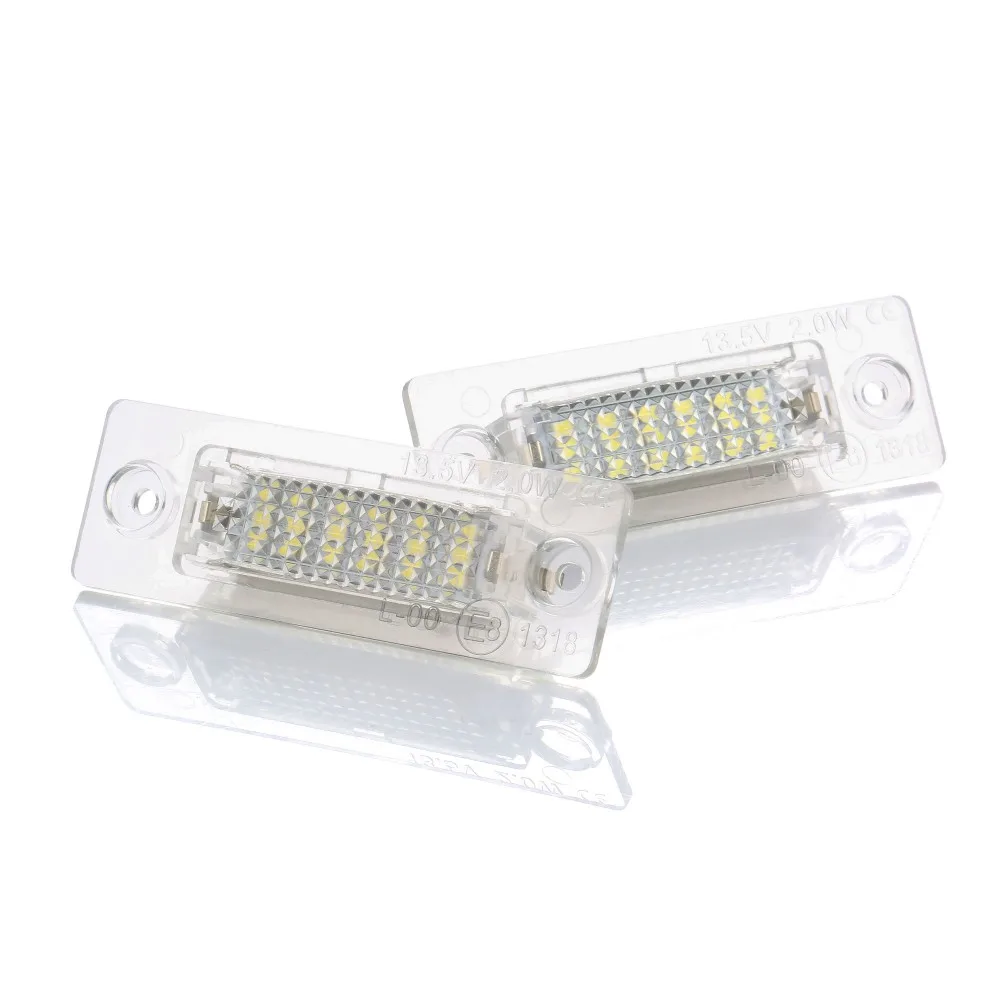 2шт 18SMD задний светодиодный фонарь номерного знака для VW Touran Passat B6 5D Jetta Candy SKODA Superb 1 3U B5