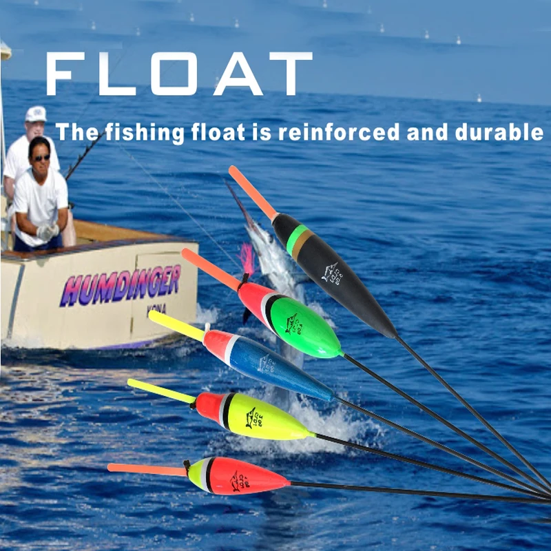 

10pcs Carp Fishing Floats Set Length 19-20cm Shallow Floating Long Tail 1-5g Mix Size Color Wood Light Stick Floats Pesca Tackle