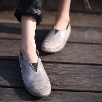 

Artmu Fashion Original Flats Shoes Loafers Women Casual Sneakers Shoes Handmade Genuine Leather Shoes Woman Slip On Shoes