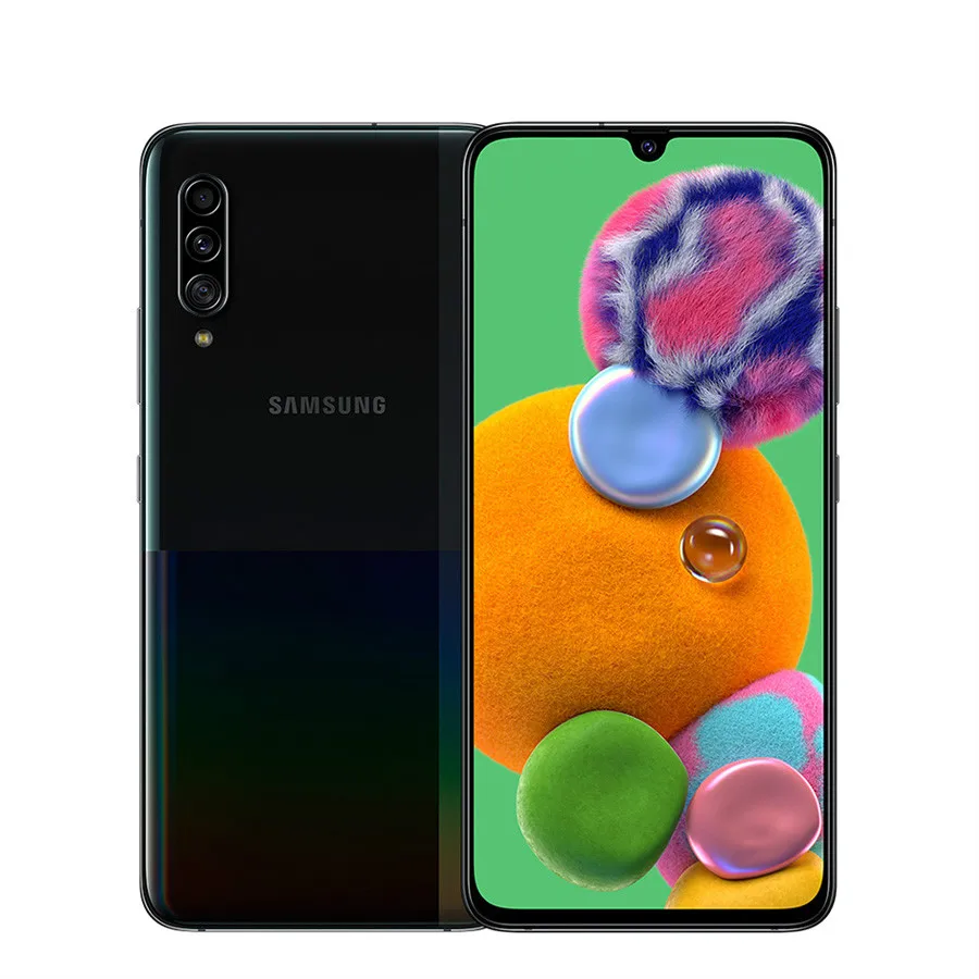 samsung Мобильные телефоны Galaxy A90 5G 8 Гб 128 ГБ Snapdragon855 OctaCore 6," Infinity-U Смартфон 48MP Android 9,0 4500 мАч 5G мобильный телефон NFC