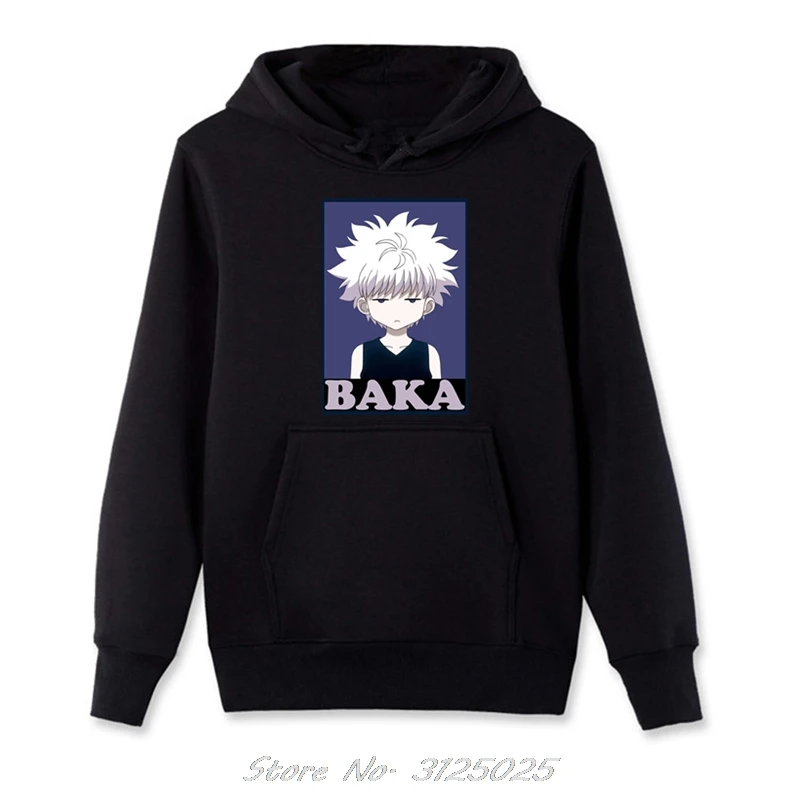 Толстовка Hunter X Killua Zoldyck Baka Классическая комиксная толстовка классическое аниме