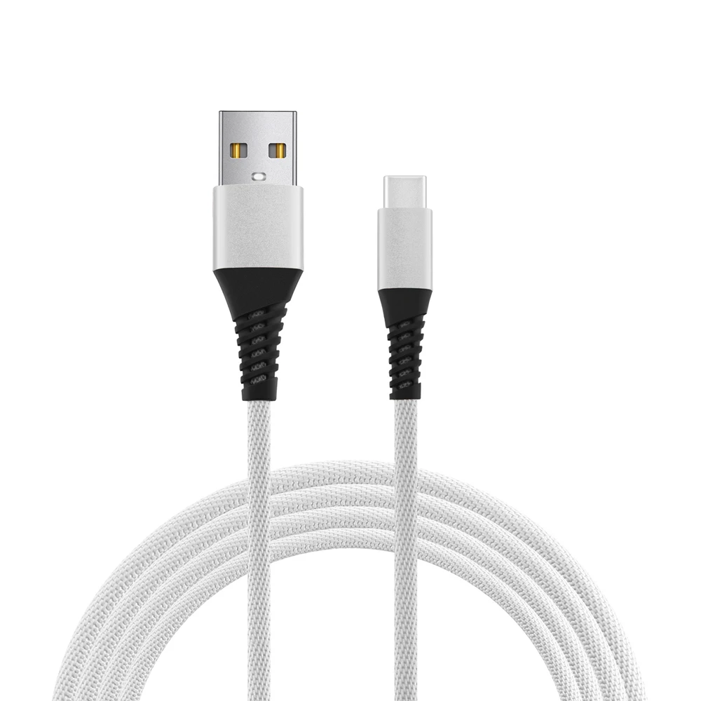 White Usb type-C кабель для samsung для Xiaomi Redmi Note 7 2.1A провод для быстрой зарядки USB-C зарядное устройство для мобильного телефона USBC type-c кабель 1 м - Цвет: White