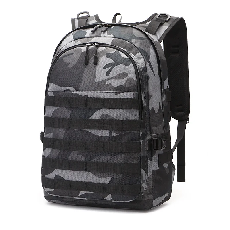 Tactical Military Army Backpack PUBG Playerunknown's Battlegrounds Backpacks Level 3 Cosplay Outdoor 15.6 Inch Laptop USB Bags - Цвет: Черный