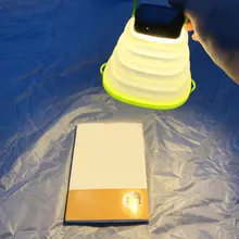 Портативный походный светильник на солнечной батарее светодиодный мини-подвесной светильник-вспышка для палатки с usb-входом Складной Водонепроницаемый любимый