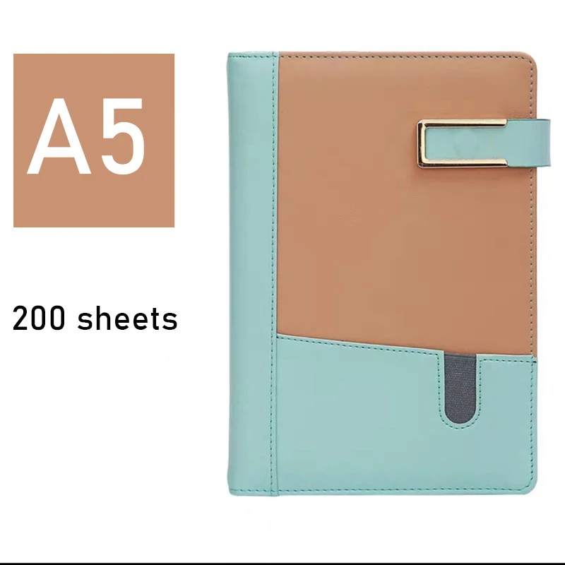 A5 А5 Пряжка Bullet Journal Блокнот Канцелярские товары кожа бизнес-встречи запись бумажная линия блокнот планировщики школы - Цвет: A5
