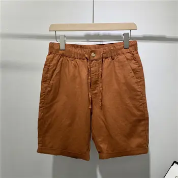 

2020 Summer New Youth Popular Men's Japanese Retro Loose Large Size Solid Color Five-point Pants Fashion Casual Straight Shorts