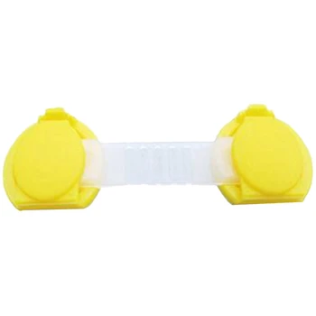 

10 Pieces/Set Of Infant Children'S Multi-Function Protection Lock And Long Drawer Door Cabinet Lock Plastic Children'S Care Lock