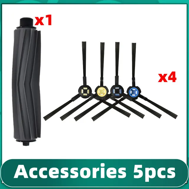 iLife A7 A9S V8 V8s X750 X800 X785 V80 L100 Silvercrest SSR1 SSRA1 Rubber Main Side Brush Hepa Filter Replacement Parts Set I