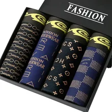 Boxer Men Panties Breathable Comfortable Underwear Man Boxers Plus Size Elastic BoxerShorts Underpants Male Printed Boxers M-3XL