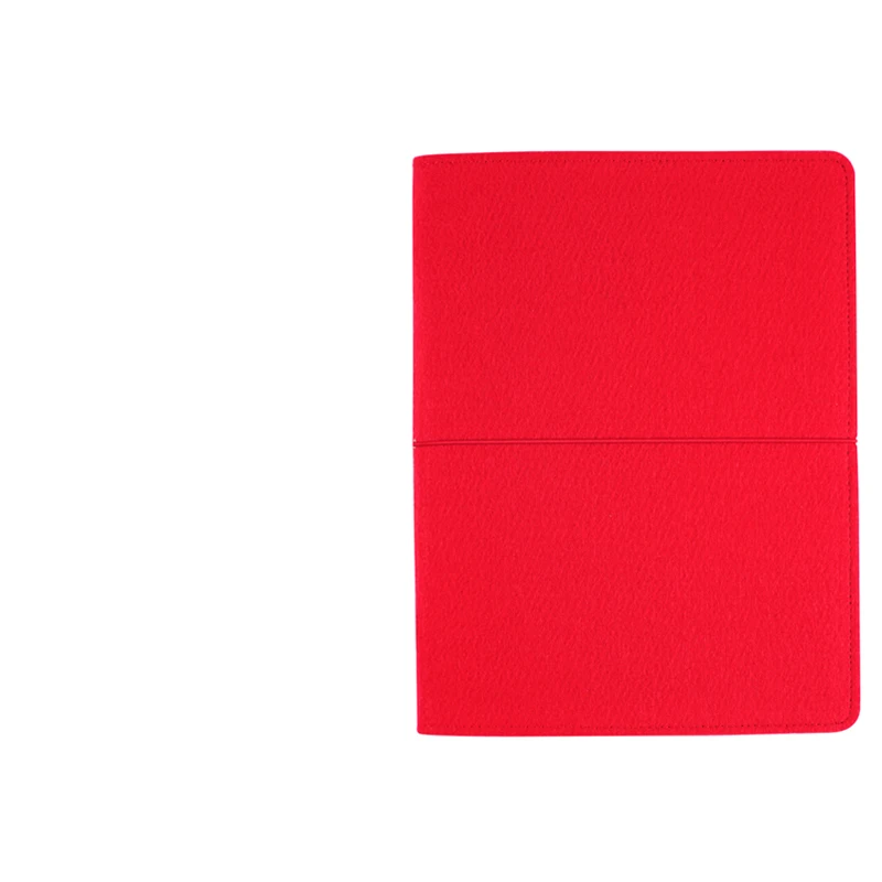 Фетровая Обложка для ноутбука офисная тетрадь B5 большой блокнот планировщик ежедневных заметок многоразовые блокноты бизнес Канцтовары на заказ - Цвет: Bandage Red