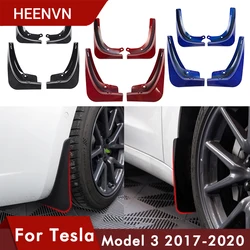 Heenv n – garde boue en Fiber de carbone pour Tesla Model 3, garde boue pour roues avant et arrière, accessoires ABS, modèle 2021 