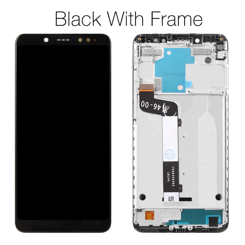 Black with Frame ЖК-дисплей для Xiaomi Redmi Note 5 Pro Prime, сенсорный экран, дигитайзер с рамкой для Xiaomi Redmi Note 5, ЖК-дисплей - Цвет: Black with Frame