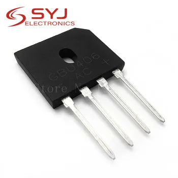 

10pcs/lot GBU406 4A 600V GBU-4 SIP-4 In Stock