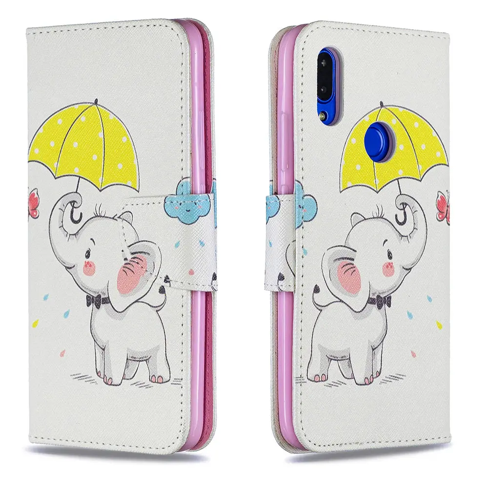 Coque fundas для Xiao mi redmi 7 чехол кожаный бумажник с цветочным узором pouzdro на xio mi xiao mi redmi 7 флип чехол для телефона с рисунком панды